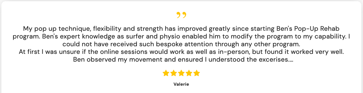 Customer review screenshot