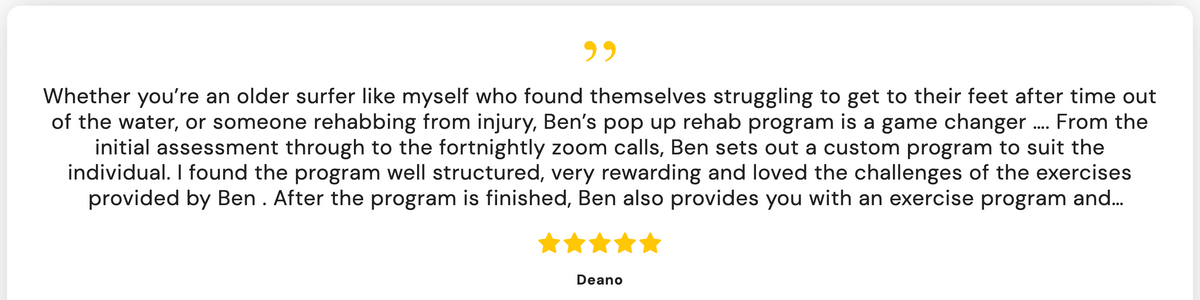 Customer review screenshot